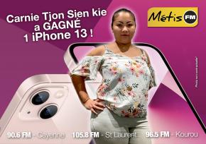 GAGNANTE DU JEU IPHONE 13 CARNIE TJON SIEN KIE