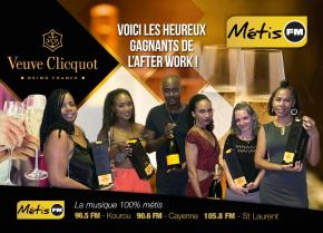 GAGNANTS DE L'AFTER WORK PRIVILEGE METIS AVEC VEUVE CLICQUOT