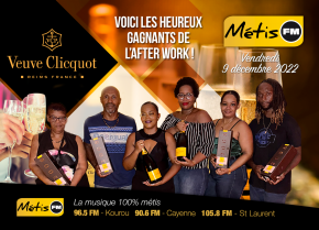 GAGNANTS AFTER WORK PRIVILEGE METIS AVEC VEUVE CLICQUOT DU VENDREDI 9 DECEMBRE 2022